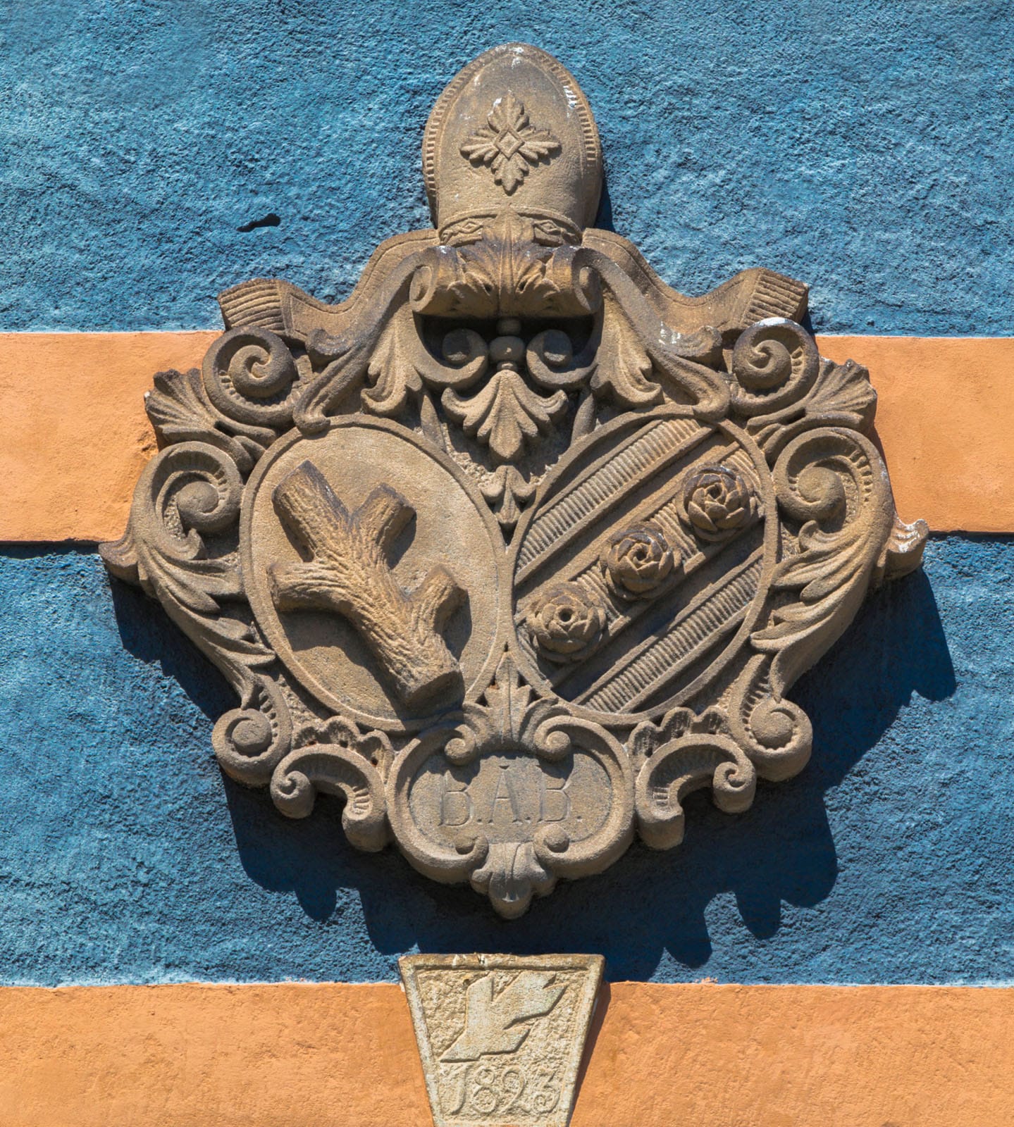 Coat of arms of the Benedictine monastery in Broumov